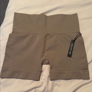 NWT SET Active - Taupe Gray Shorts